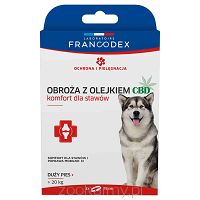 Francodex Obroża z olejkiem CBD dla dużego psa 75cm