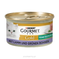 Gourmet Gold Kot ORYGINALNY NIEMIECKI jagnięcina i zielona fasolka, pasztet 85g