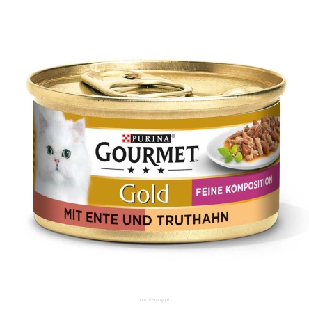 Gourmet Gold Kot ORYGINALNY NIEMIECKI kaczka, indyk w sosie 85g