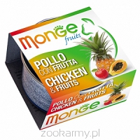 Monge FRUITS kurczak / owoce tropikalne puszka 80g