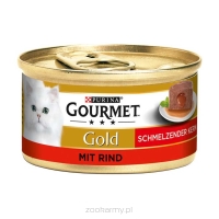 Gourmet Gold Kot ORYGINALNY NIEMIECKI wołowina, pasztet z żelem 85g