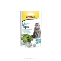 GimCat Kot Mint Tips przysmak tabletki z kocimiętką 40g